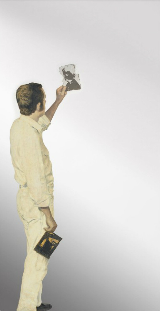 Michelangelo Pistoletto, Uomo che guarda un negativo (Man Looking at a Negative)